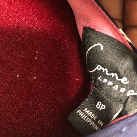 Blue and Pink Floral Dress Size 6p - Picture 4 of 4